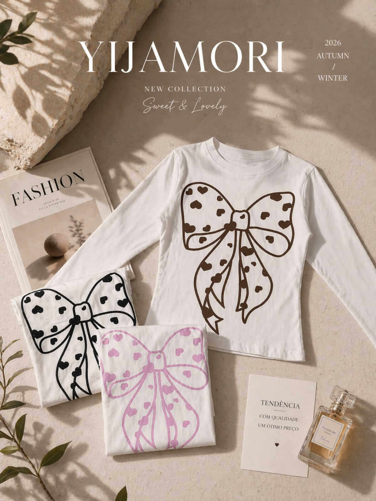 GRADE BLUSA BOW WITH HEART