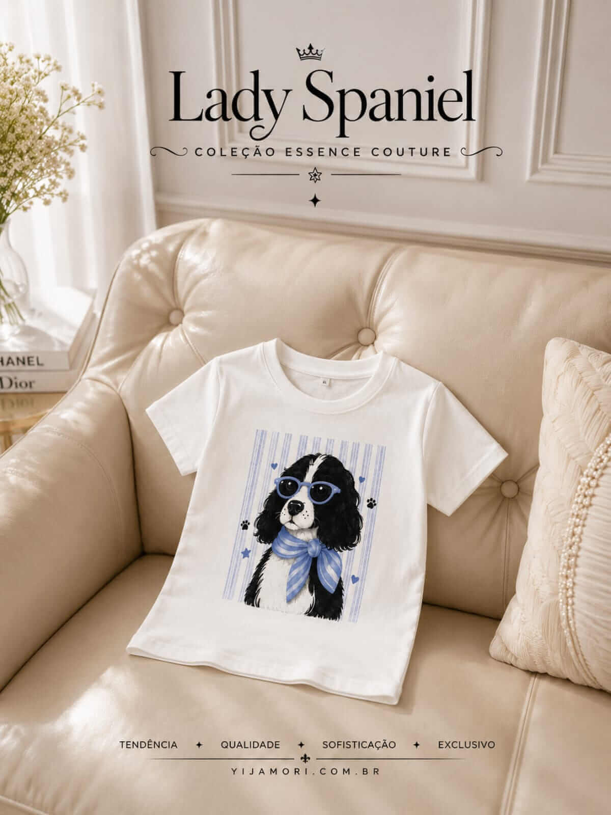 GRADE T-SHIRT LADY SPANIEL - Imagem 2